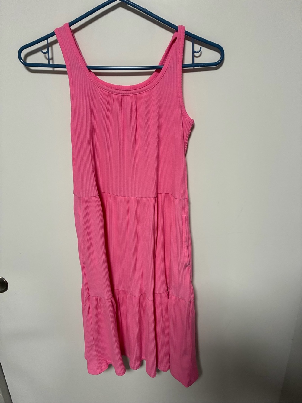Old Navy Pink Ribbed Tank Dress for Girls XL 14/16